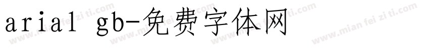 arial gb字体转换